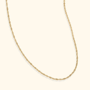 14K Gouden Ketting | Rope 1.5 mm | 45 cm